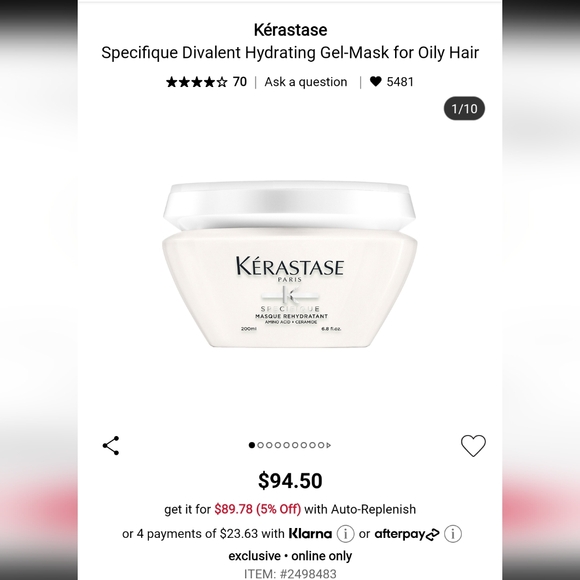 Kerastase Specifique Masque / Mask - Picture 3 of 3